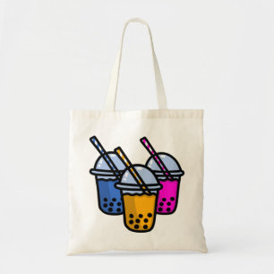 cute bubble teas tote bag