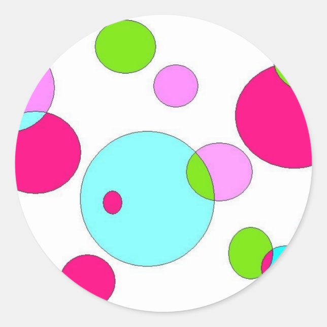 cute bubbles stickers (Front)
