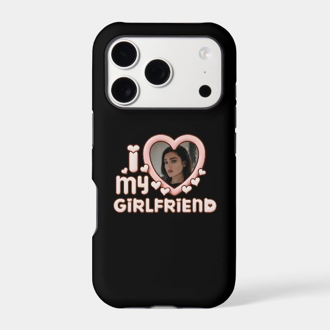 Cute Bubbly I Love My Girlfriend Heart Romantic (Back)