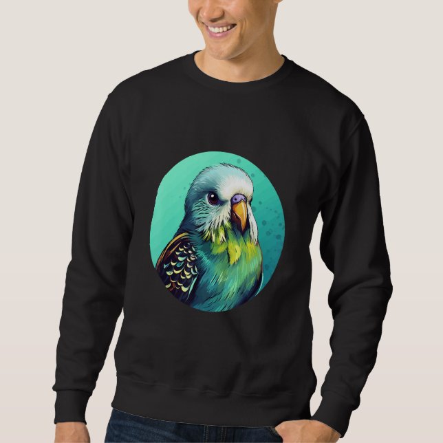 Cute Budgie Bird Parakeet Birds Bird Breeder 2 Sweatshirt (Front)