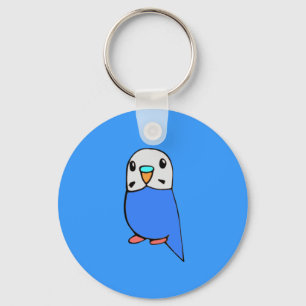 Cute Budgie Keychain