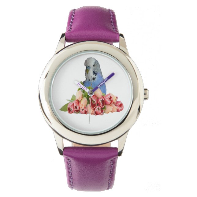 Cute Budgies Design Watch (Front)