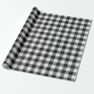 Cute Buffalo Plaid Christmas Wrapping Paper