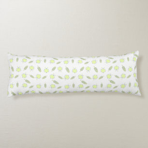 Cute bug and leaves seamless pattern body cushion