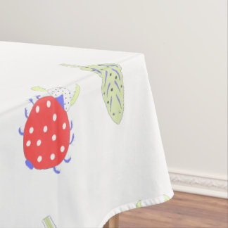 Cute bug and leaves seamless pattern tablecloth