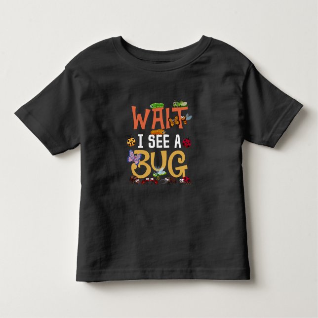 Cute Bug Catcher Kid Insect Lover Toddler T-Shirt (Front)