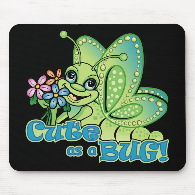 Cute Bug Mouse Pad (Front)