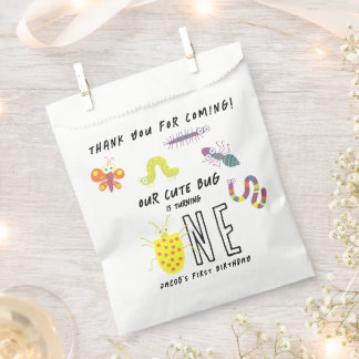 Cute Bug Worm Buttefly Kids Thank you birthday Favour Bag