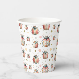 Cute Bugs Insect Pattern Beetles Kids' Birthday  Paper Cups