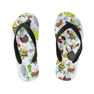 Cute Bugs Kid's Thongs