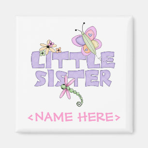 Cute Bugs Little Sister Magnet