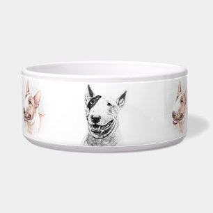 Cute Bull Terrier dog art
