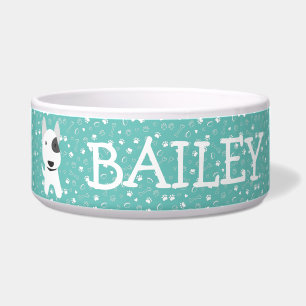 Cute Bull Terrier Dog Customisable Name
