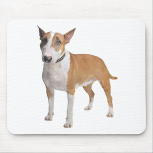 Cute Bull Terrier Mum Puppy Dad Dog Lover Rescue Mouse Pad