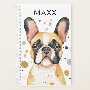 Cute Bulldog 2026 Planner Book   Funny Bulldog