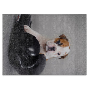 Cute Bulldog Boxer English Bulldog Lover Gift Cutting Board