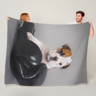 Cute Bulldog Boxer English Bulldog Lover Gift Fleece Blanket