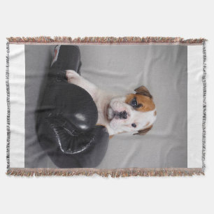 Cute Bulldog Boxer English Bulldog Lover Gift Throw Blanket