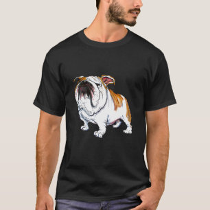 Cute Bulldog Caricature Style Bulldog T-Shirt
