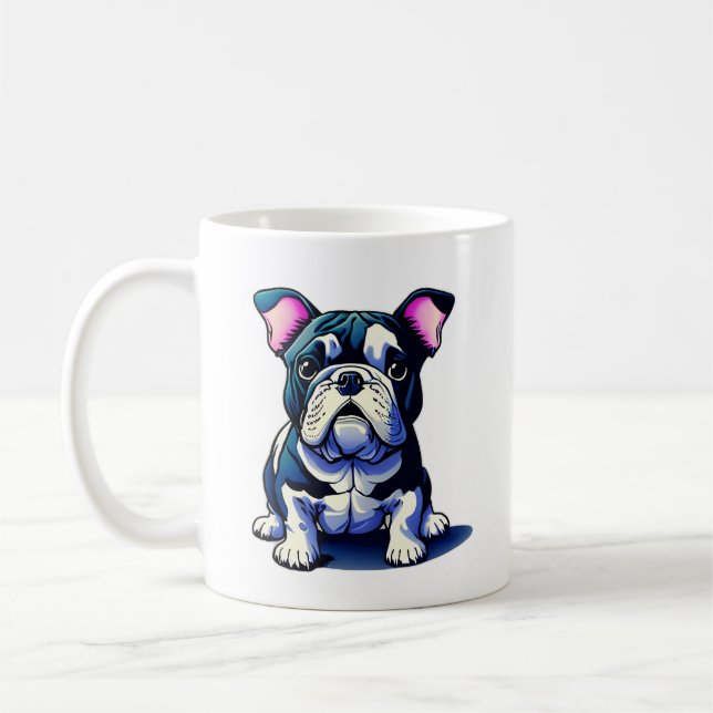 Cute Bulldog Coffee Mug (Left)