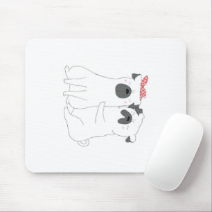 Cute Bulldog   Matching Dog Lover Gift Mouse Pad