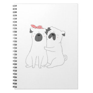 Cute Bulldog   Matching Dog Lover Gift Notebook