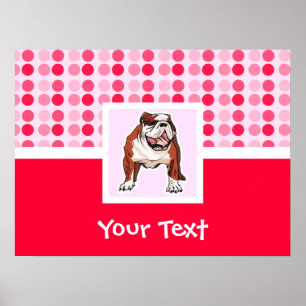 Cute Bulldog Poster