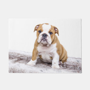 Cute Bulldog Puppy Doormat