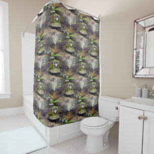 Cute Bullfrog Animal Nature Pattern Shower Curtain