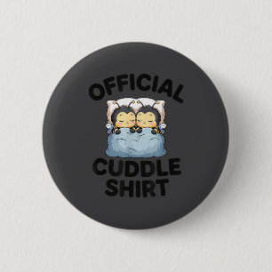 Cute Bumble Bee Couple Cuddle 6 Cm Round Badge