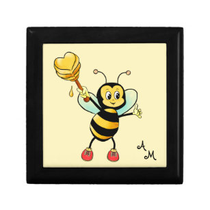 Cute Bumble Bee & Monogram Gift Box