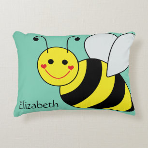 Cute Bumble Bee Personalised Decorative Cushion