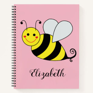Cute Bumble Bee Personalised Notebook