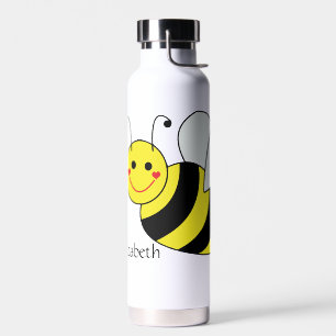 Cute Bumble Bee Personalized Water Bottle