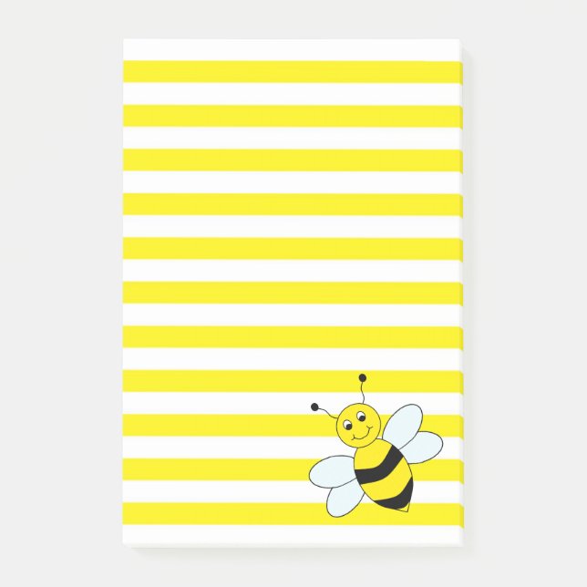 Cute Bumble Bee Post-it Notes (Front)