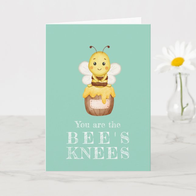 Cute Bumble Bee Valentine's Day  Card (Small Plant)
