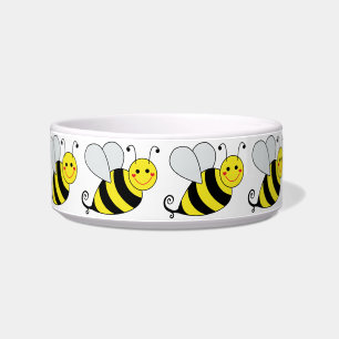 Cute Bumble Bee with Pattern Bowl