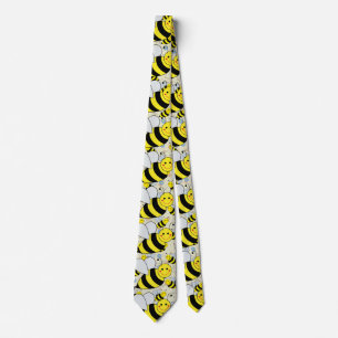 Cute Bumble Bee with Pattern Tie