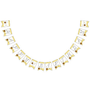 Cute Bumblebee So Sweet To Bee One 1st Birthday Bunting