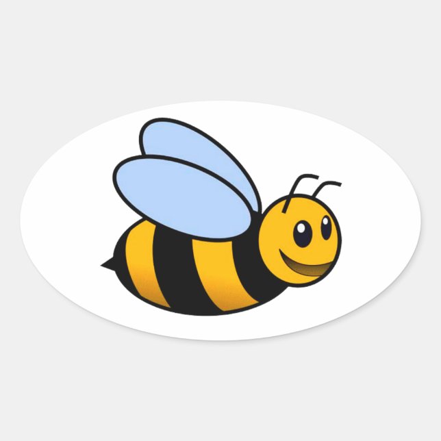 Cute Bumblebee Sticker (Front)