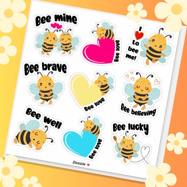 Cute bumblebee stickers (Creator Uploaded)