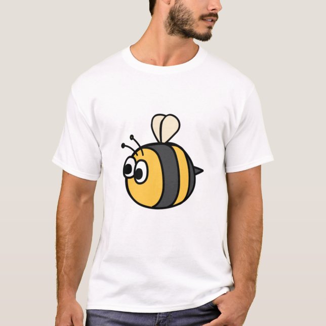 Cute Bumblebee Throw Pillow T-Shirt (Front)
