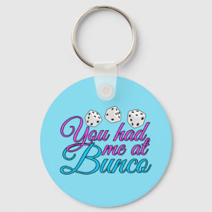 Cute Bunco Game Key Ring