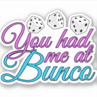 Cute Bunco Game Night Pink Blue Dice