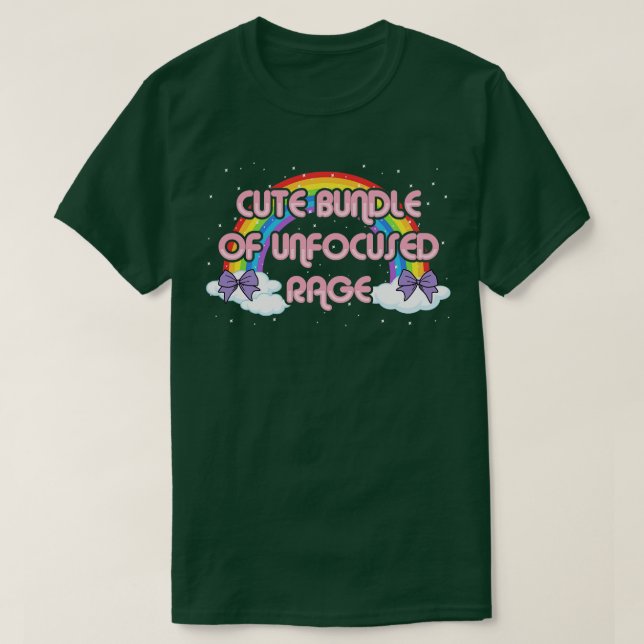 Cute Bundle Of Unfocused Rage Funny Pastel Goth Ra T-Shirt (Design Front)