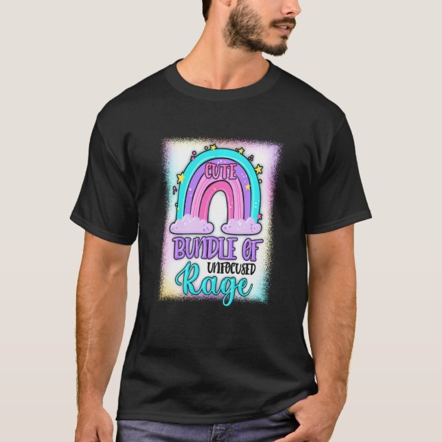 Cute Bundle Of Unfocused Rage Pastel Goth Rainbow  T-Shirt (Front)