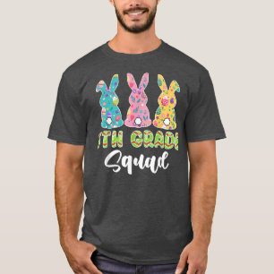 Cute Bunnies 5th Grade Teacher Squad Easter Day T-Shirt