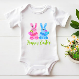 Cute bunnies baby bodysuit