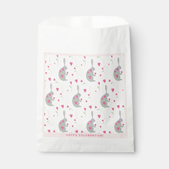 Cute Bunnies. Favour Bags (Front)
