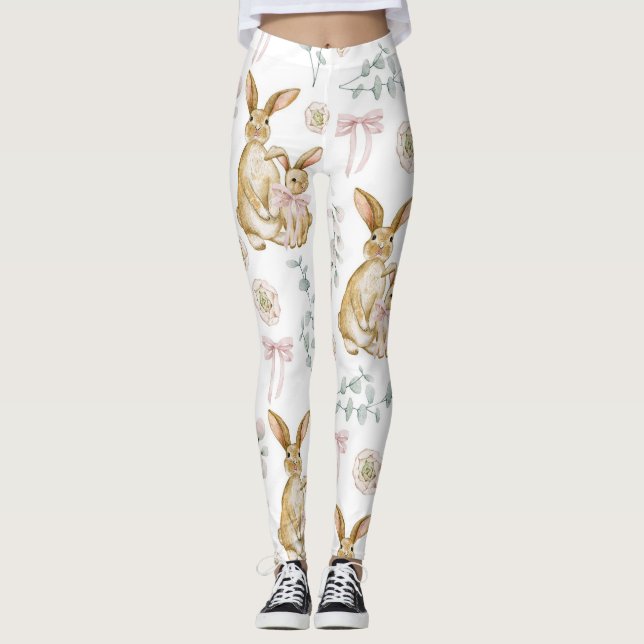 Cute Bunnies Leggings (Front)